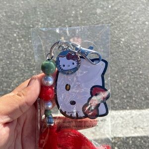 Hello Kitty Keychain with Red Tassel